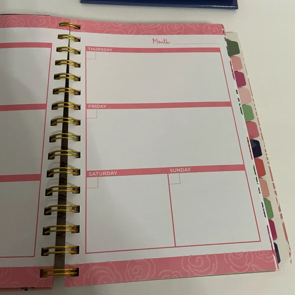 Pink Planner & perpetual calendar set